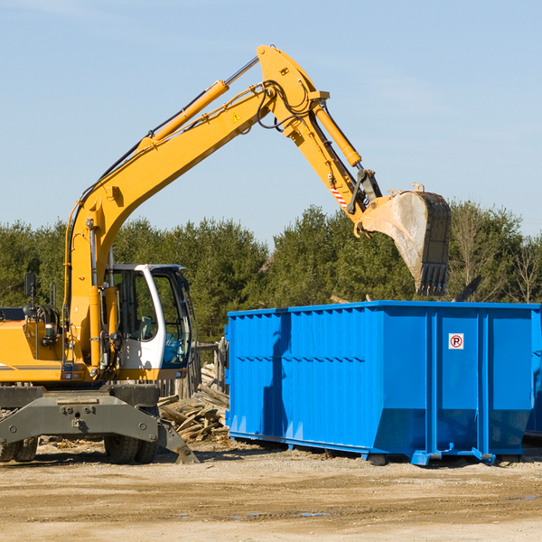 what happens if the residential dumpster is damaged or stolen during rental in Rutherford